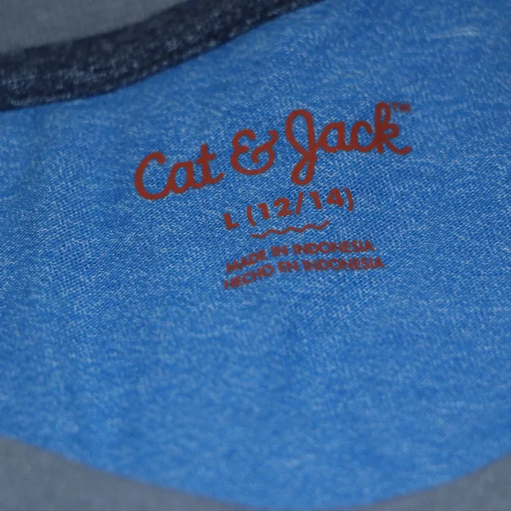 Cat & Jack Red White Blue Graphic Tank Top